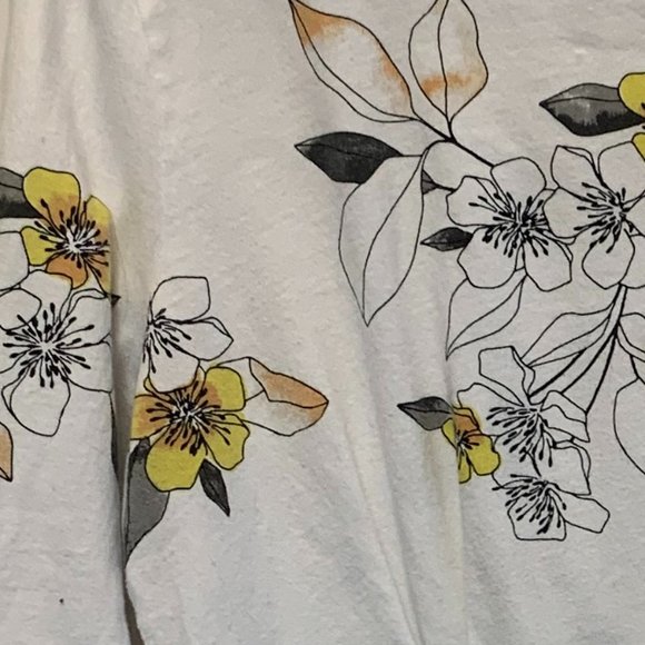 t.la Anthropologie Pleated T-Shirt Top Peplum XS - Picture 3 of 3